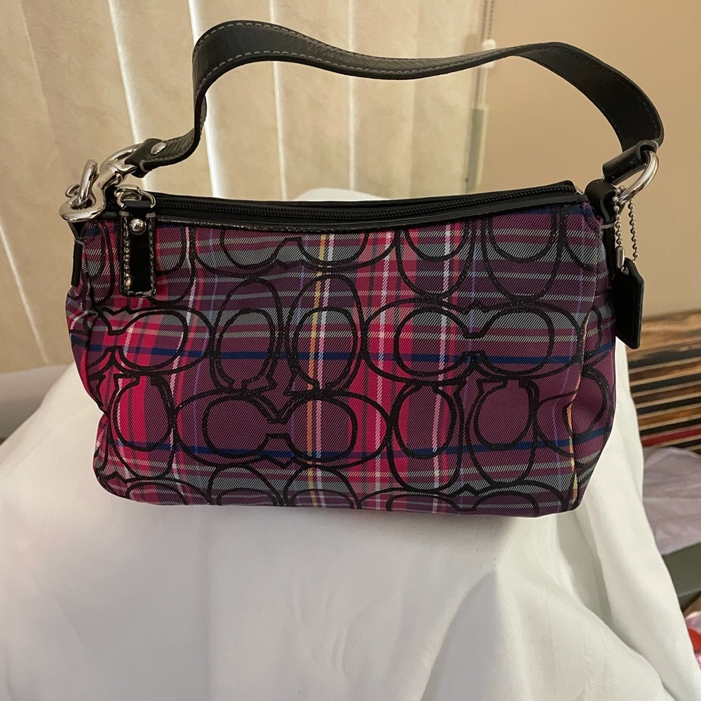 COACH MULTI COLOR MINI BAG USED ONCE